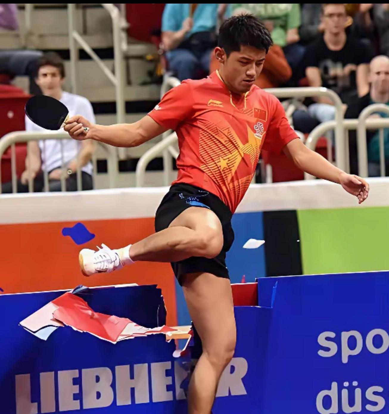 英国乒乓球队绝杀韩国乒乓球队，张继科惊艳世界